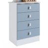 Cômoda Infantil 4 Gavetas Azul 1320 - Percasa - 2