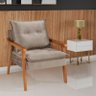 Poltronas Decorativa Munique Evidence Suede Capuccino - 1