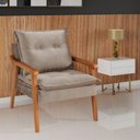 Ver imagem 1 de Poltronas Decorativa Munique Evidence Suede Capuccino