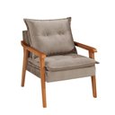 Ver imagem 2 de Poltronas Decorativa Munique Evidence Suede Capuccino