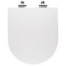 Assento Poliester Soft Close Antimicrobiano Link LK Branco para vaso Deca - 5