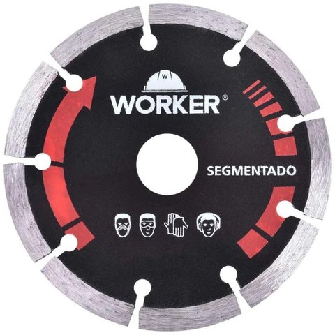 Disco Diamantado Segmentado 405230 Cortes em Concreto Reboco Tijolo Refratario e Basalto 125mm