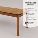 Ver imagem 7 de Mesa 1,80x90 Premium em Madeira Maciça Tampo 100% MDF Laminado Marrom/Cinamomo