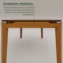 Ver imagem 6 de Mesa 1,80x90 Premium em Madeira Maciça Tampo 100% MDF Laminado Marrom/Cinamomo