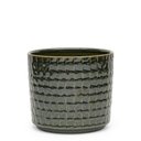 Ver imagem 1 de Cachepot Decorativo em Cerâmica Verde 16cm 24080 Mart