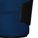 Ver imagem 5 de Kit 2 Poltronas Organica Beatriz Suede Azul Marinho C/ Composê Corano Preto - Lm Decor