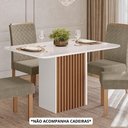 Ver imagem 2 de Mesa de Jantar Cris Retangular - 100% Mdf, Base Ripada Mel - Sonetto