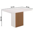 Ver imagem 4 de Mesa de Jantar Cris Retangular - 100% Mdf, Base Ripada Mel - Sonetto
