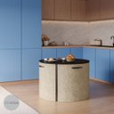 Ver imagem 3 de Conj. Compacto Sala de Jantar Pixel - Mesa Redonda C/ 4 Cadeiras Estofadas