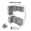 Ver imagem 4 de Armário de Cozinha Completa de Canto 265 Cm Nice Madesa 05