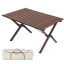 Ver imagem 1 de Mesa Dobravel Compacta Bolsa Portatil Jardim Acampamento Camping Varanda Quintal Lazer Sala Estar Jo