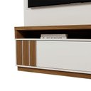 Ver imagem 6 de Home Mariana 1,80m Tv 55" Painel Ripado Nichos e Led - Off White / Amendoa