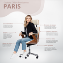 Ver imagem 2 de Cadeira de Escritório Moderna Presidente Lisboa:bege