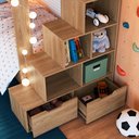 Ver imagem 7 de Beliche Infantil com Escada e 4 Gavetas Infix C06 Aveiro - Mpozenato