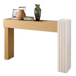 Aparador Astro e Mesa de Centro Luna Freijó Off White – Hb Móveis - 2