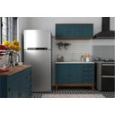 Ver imagem 7 de Armário Lateral Esquerdo para Cozinha - Cor: Azul Petróleo