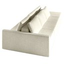 Ver imagem 7 de Sofá Ilha Modulado Milos 312cm Puff Lateral Bouclê Bege G33 - Gran Belo