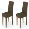 Conjunto 2 Cadeiras Amanda - Imbuia / VL01 - 1