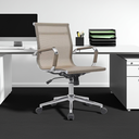 Ver imagem 4 de Kit 10 Cadeiras de Escritório Diretor Eames em Tela - Dourada