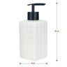 Kit Para Banheiro Lavabo de Porcelana Textura Quadrado - 4
