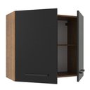 Ver imagem 5 de Armário de Cozinha Aéreo 80 cm 2 Portas Rustic/Preto Agata Madesa