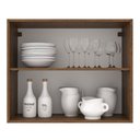 Ver imagem 4 de Armário de Cozinha Aéreo 80 cm 2 Portas Rustic/Preto Agata Madesa