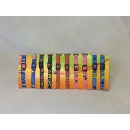 Kit de Coleiras em Seda P/ Gato - Colado - 10 Unidades - 5