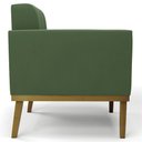 Ver mais imagens de Poltrona Decorativa Base Madeira Castanho Ana Suede Verde - Ibiza
