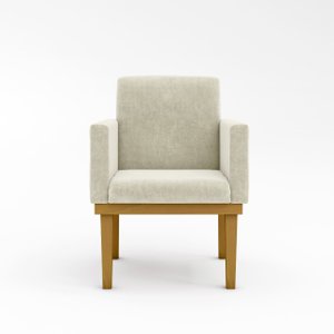 Poltrona Base Reforçara Estudos Home Office Balaqui Decor Cor:Bege