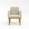 Poltrona Base Reforçara Estudos Home Office Balaqui Decor Cor:Bege - 1