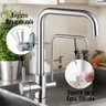 Torneira Monocomando com Filtro Giratória para Cozinha Bancada - 2