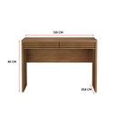 Ver imagem 4 de Buffet Aparador Ripado Sala de Jantar 120cm 2 Gavetas Tóri Amêndoa T02-D'Rossi