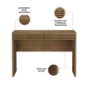 Ver imagem 3 de Buffet Aparador Ripado Sala de Jantar 120cm 2 Gavetas Tóri Amêndoa T02-D'Rossi