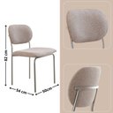 Ver imagem 3 de Conjunto com 2 Cadeiras Metal Marchezine Moderna Mobilia