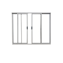 Ver imagem 4 de Vitrô 4 Folhas de Correr Aluminio Branco 1,00x1,50