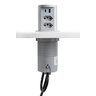 Torre de Tomada Slim Automático 2 Tomadas 10a Usb A+c Cinza - 3