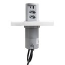 Ver imagem 3 de Torre de Tomada Slim Automático 2 Tomadas 10a Usb A+c Cinza