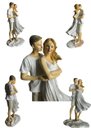 Ver imagem 2 de Escultura Estatua Decorativa Resina Casal Namorados Espressione Estatua Casal, Escultura Resina, Est