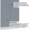 Ver imagem 4 de Guarda Roupa Modulado 79cm 2 Portas Alpes Luciane Móveis