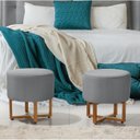 Ver imagem 2 de Puff Banqueta Pequim Decorativo Veludo Sala Quarto Novidade