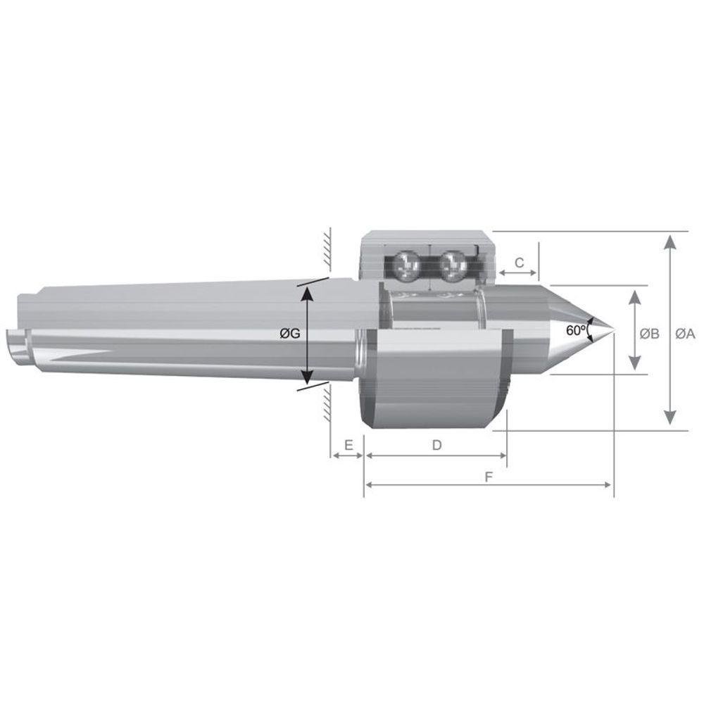 Ponta Rotativa Cm-5 Standard C-205 - 2