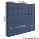 Ver imagem 4 de Cabeceira Queen 158 cm Lots Veludo Azul Soon