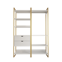 Ver imagem 2 de Dois Modulo para Closet Industrial Ferro Dourado Tampo Branco