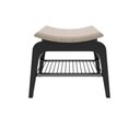 Ver imagem 2 de Banco Ricco 1 Lugar Madeira com Assento Estofado e Apoio Calçados Preto