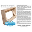 Ver imagem 3 de Janela Basculante Vitrô 40x60x14 Cm para Dois Vidros Eucalipto Neonx