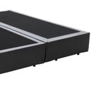 Ver imagem 2 de Cama Box Queen Bipartido King Design Sintético Cinza 158x198x40