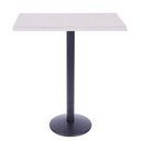 Ver imagem 1 de Mesa de Jantar Quadrada 70 cm Tampo Branco em MDP Base Zeta Bistrô