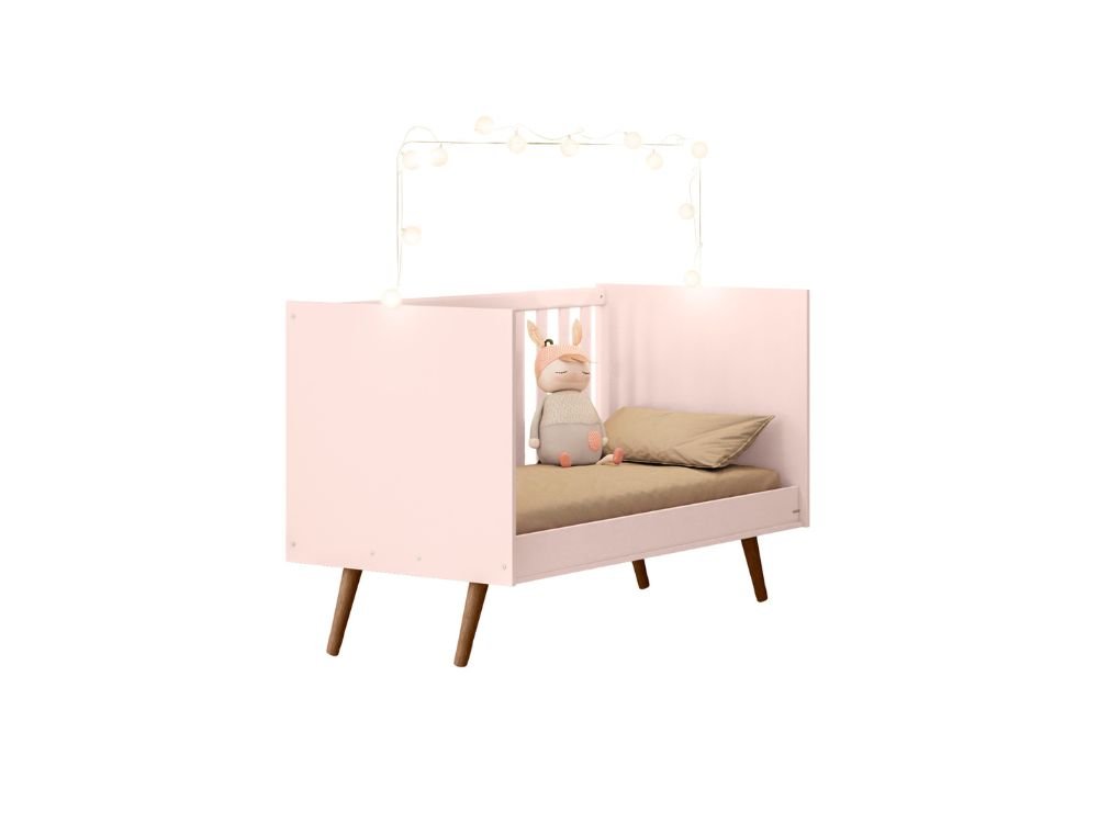 Berco Americano Mini Cama Rosa Retrô Q Encanto - 5