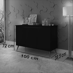 Cantinho do Café Aparador Buffet Encanto 3 Portas - 5