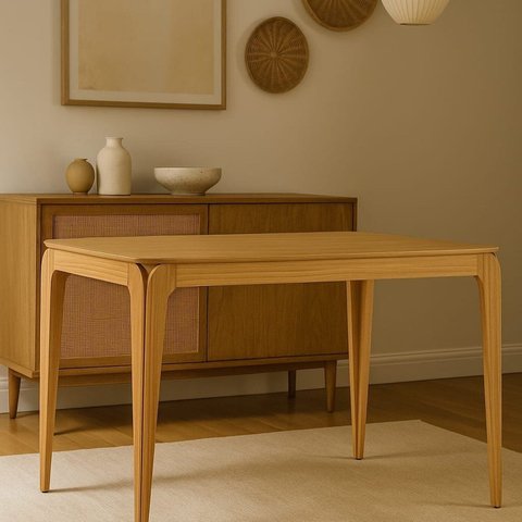 Mesa Sala de Jantar Tampo Sem Vidro 120cm 100% MDF Áurea